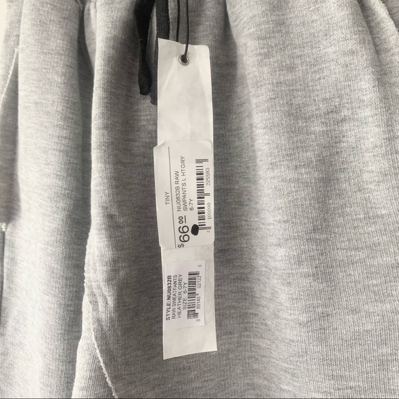 Nununu Raw Sweatpants Heather Grey - Picture 6 of 8